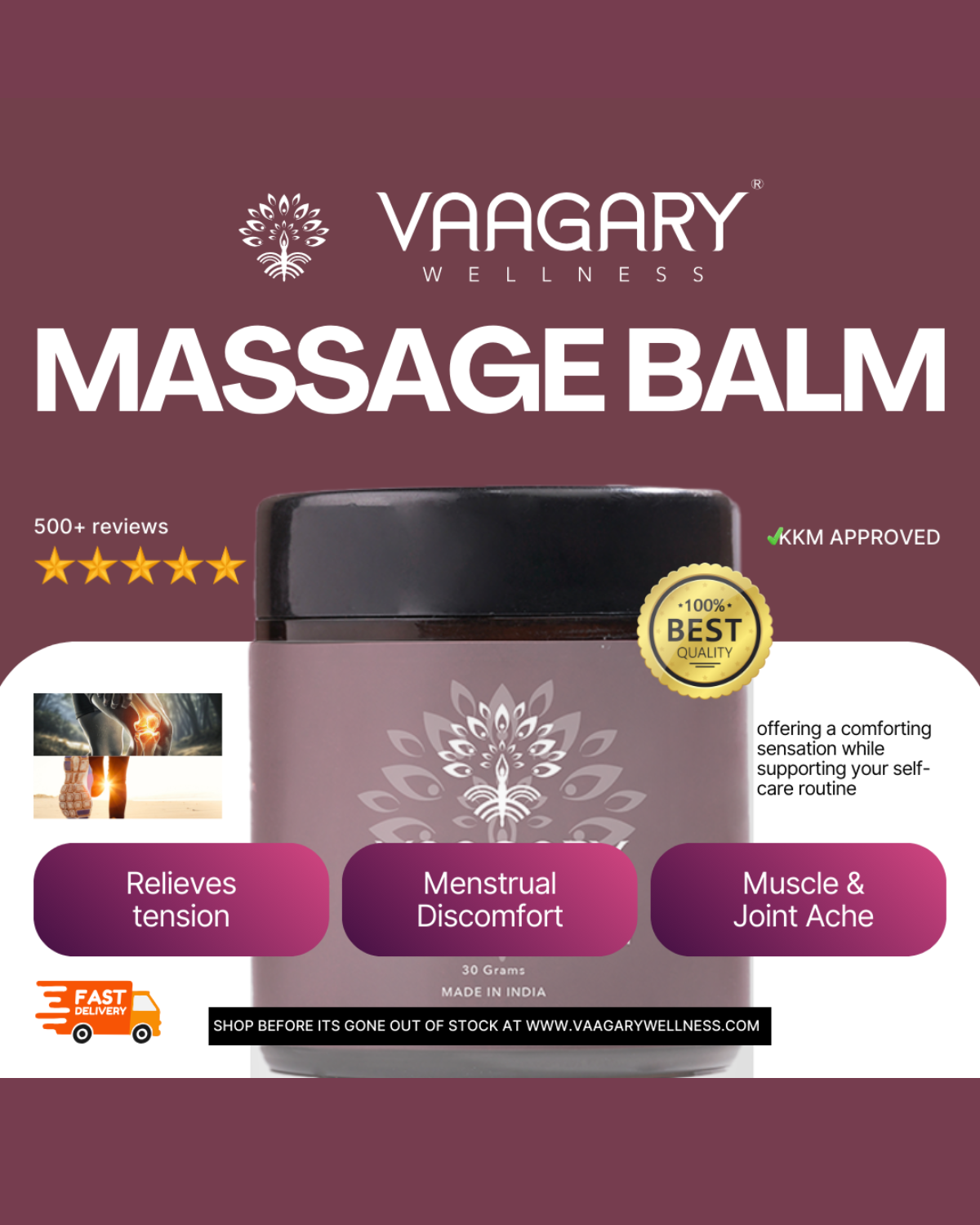 Balsem Urut Semulajadi – Rasa Tenang, Tidur Lebih Nyenyak