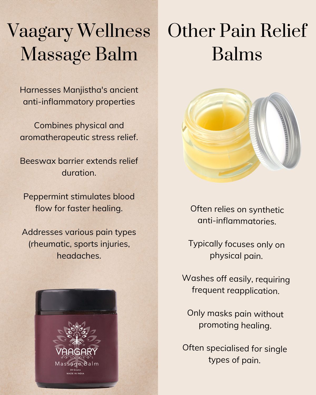 All-Natural Massage Balm – Feel Calm, Sleep Better